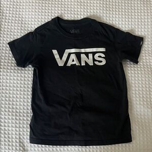Vans Kids Black and White Logo Tee 3T